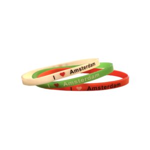 Bracelet Amsterdam, thin 3 colours